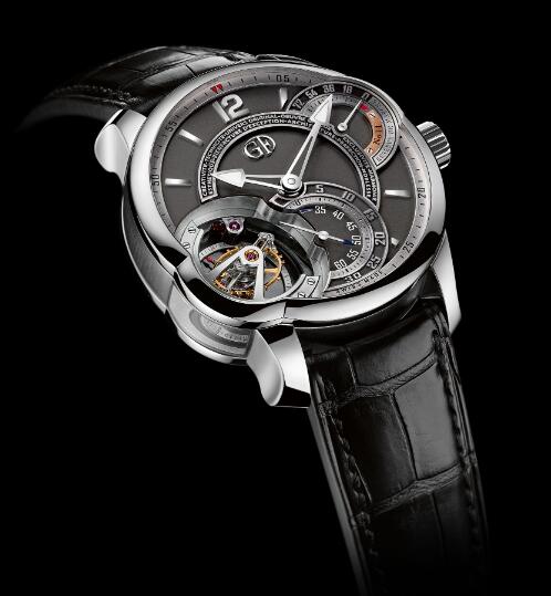 Replica Greubel Forsey Watch Tourbillon 24 Secondes Platinum Anthracite gold dial Men